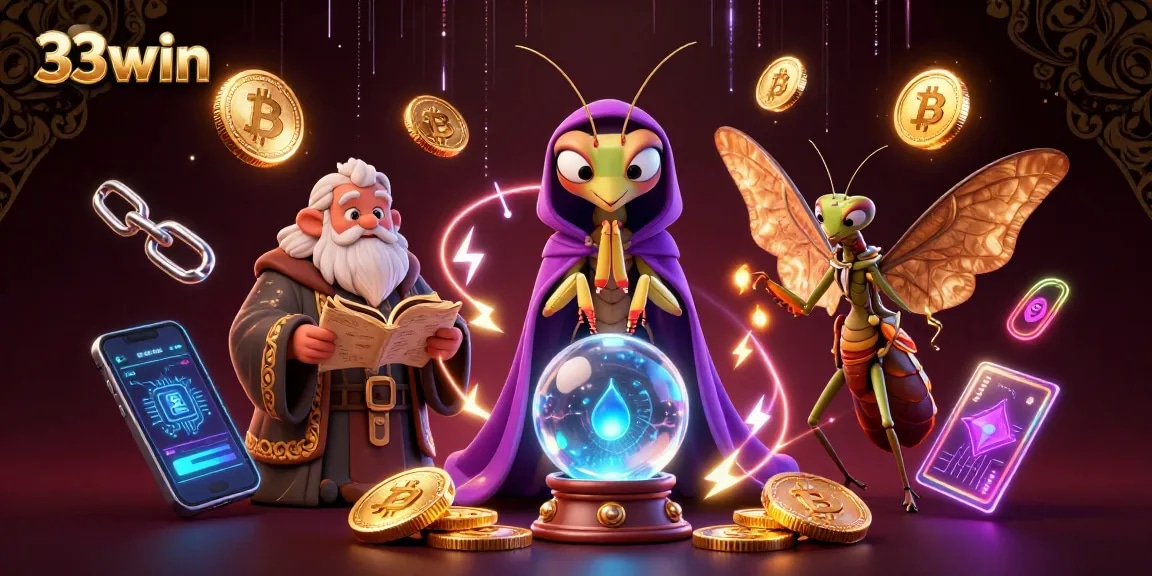Experience thrilling gaming at 33win with unique characters and vibrant casino elements.
