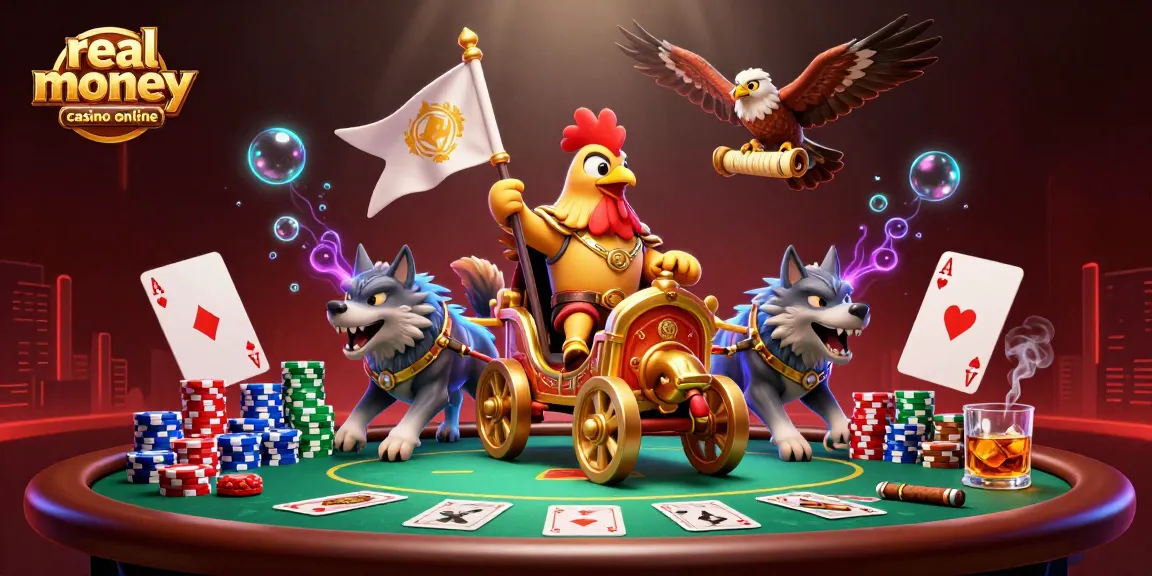 Experience excitement in a real money casino online with vibrant poker action and dynamic characters.