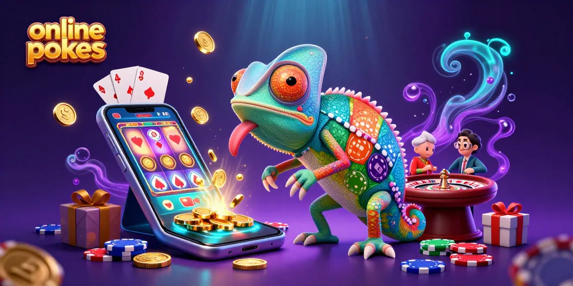 Spin vibrant online pokies with colorful slot games and rich casino elements in this lively illustration.